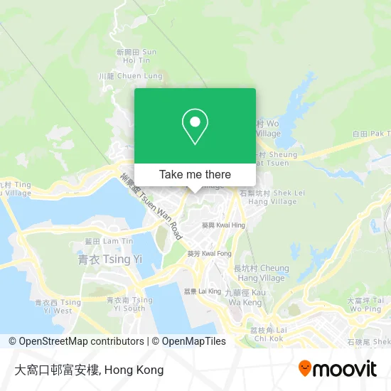 大窩口邨富安樓地圖