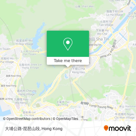 How To Get To 大埔公路 琵琶山段in 沙田sha Tin By Bus Or Subway Moovit