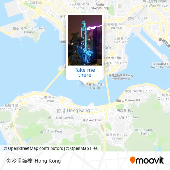 尖沙咀鐘樓 map