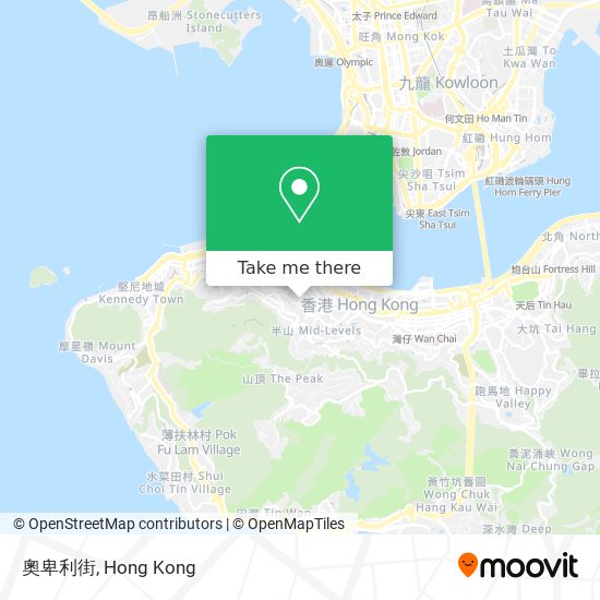 奧卑利街 map