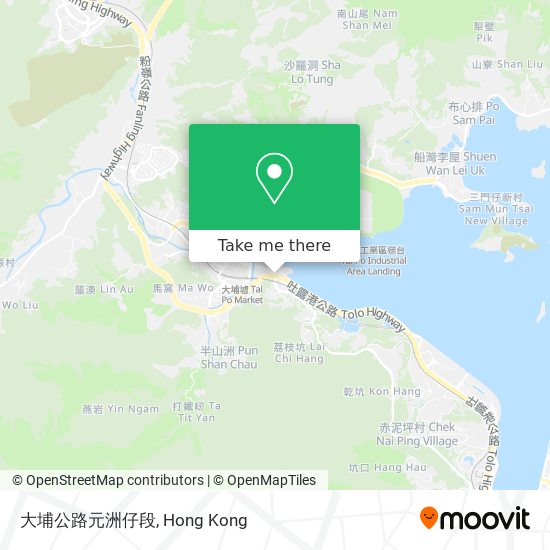 大埔公路元洲仔段 map