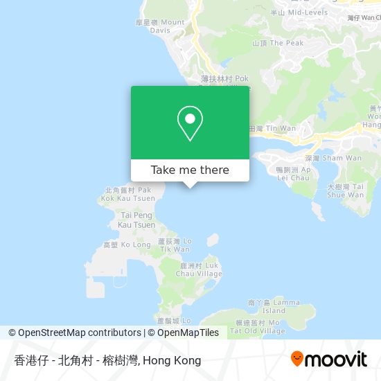 香港仔 - 北角村 - 榕樹灣 map