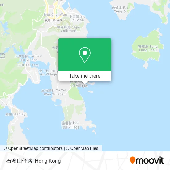 石澳山仔路 map