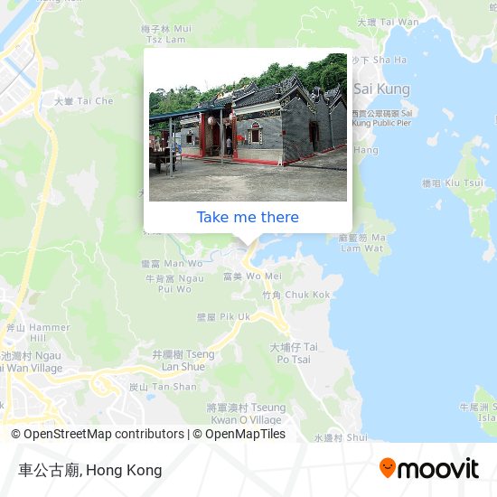 車公古廟 map