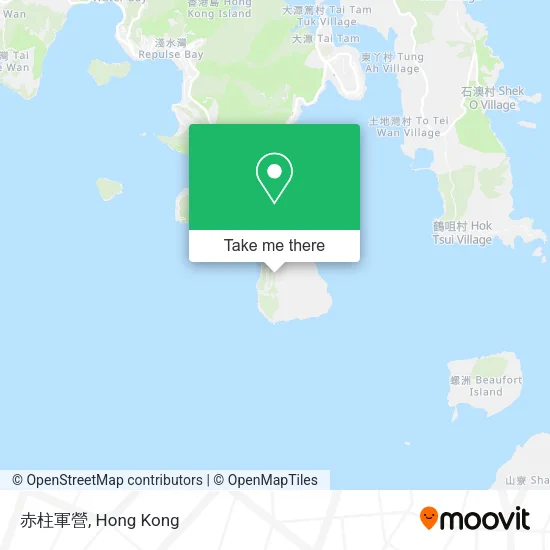 赤柱軍營地圖