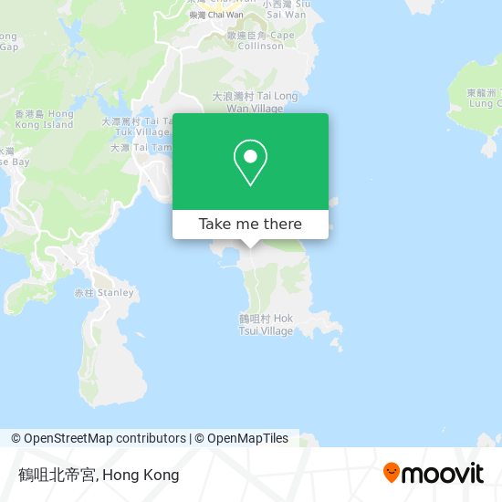 鶴咀北帝宮 map