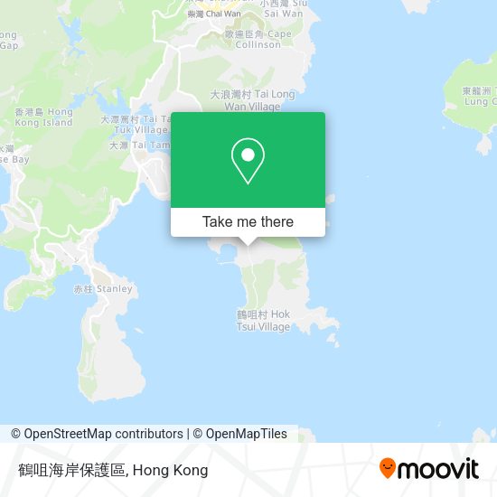 鶴咀海岸保護區地圖