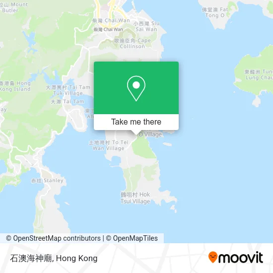 石澳海神廟地圖