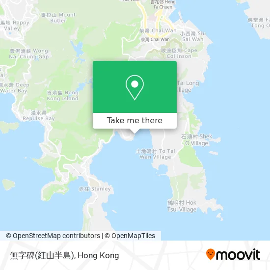無字碑(紅山半島) map