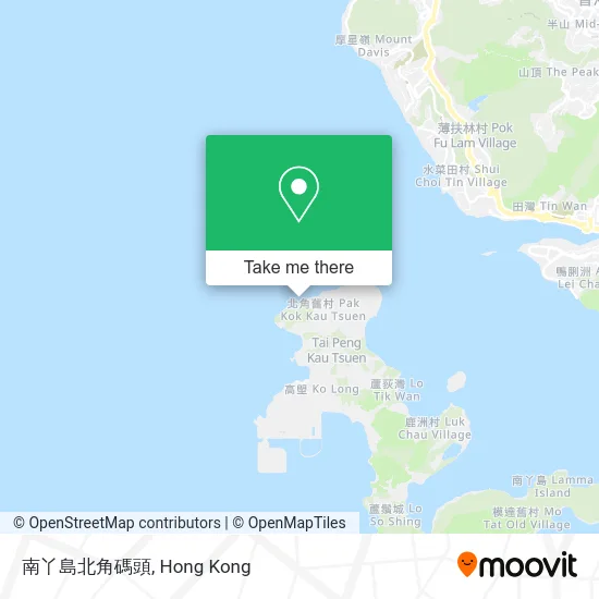 南丫島北角碼頭 map