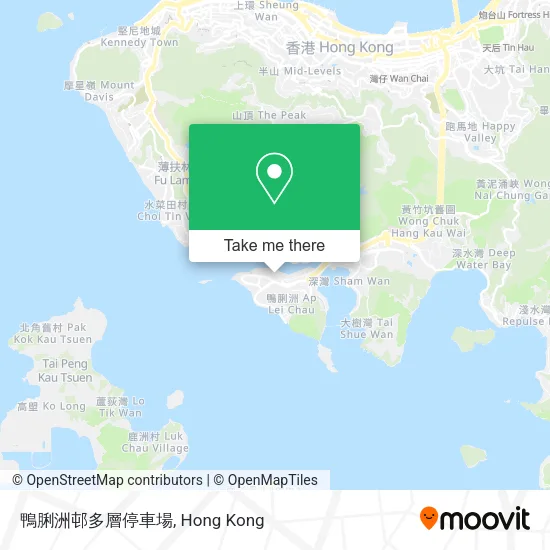 鴨脷洲邨多層停車場地圖