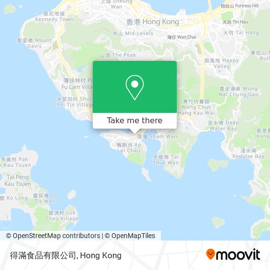 得滿食品有限公司 map