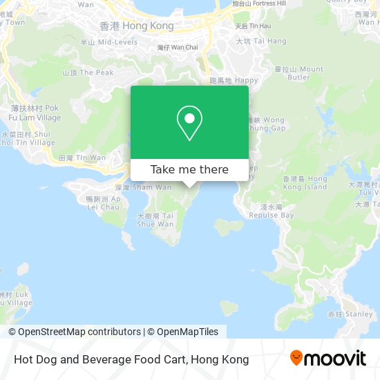 Hot Dog and Beverage Food Cart map