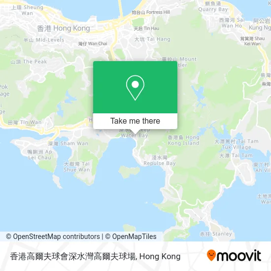 香港高爾夫球會深水灣高爾夫球場 map