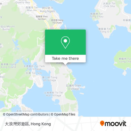 大浪灣郊遊區地圖