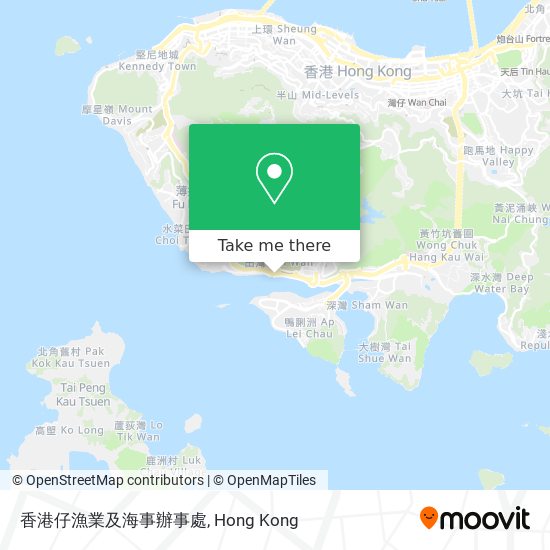 香港仔漁業及海事辦事處地圖