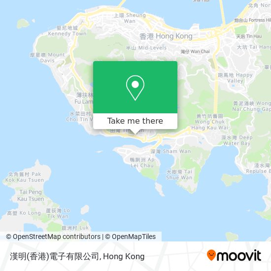 漢明(香港)電子有限公司 map