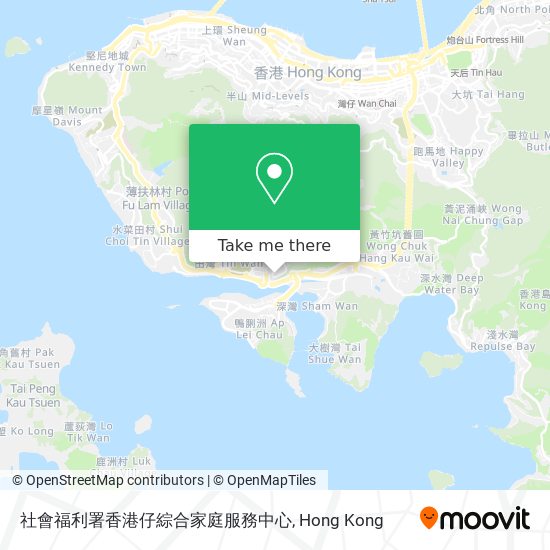 社會福利署香港仔綜合家庭服務中心 map