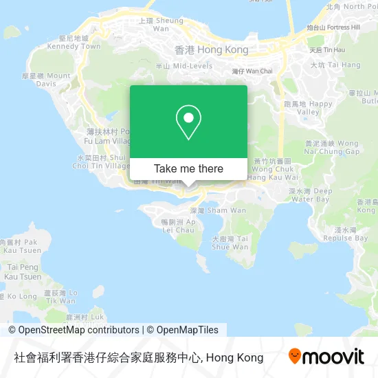 社會福利署香港仔綜合家庭服務中心 map