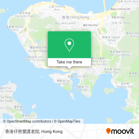 香港仔慈愛護老院 map