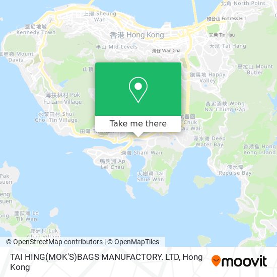 TAI HING(MOK'S)BAGS MANUFACTORY. LTD map