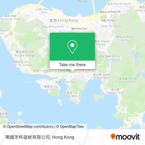 萬國牙科器材有限公司地圖
