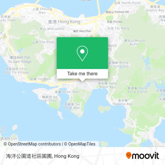 海洋公園道社區園圃地圖