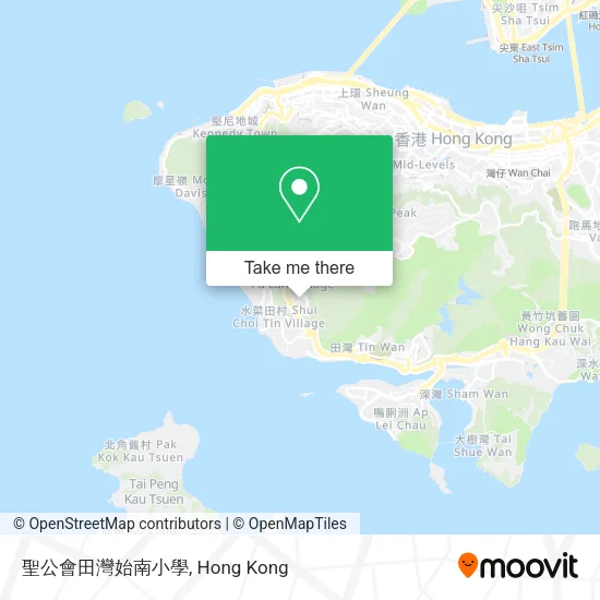 聖公會田灣始南小學地圖