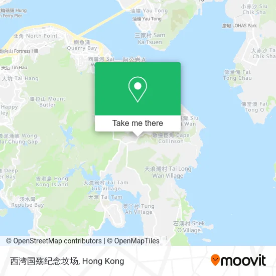 西湾国殇纪念坟场地圖