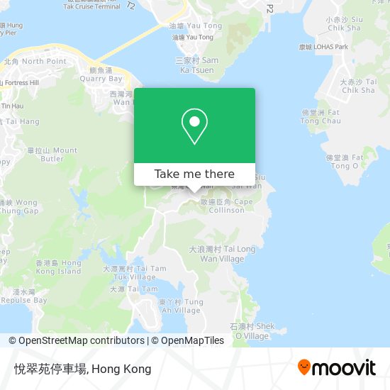 悅翠苑停車場 map
