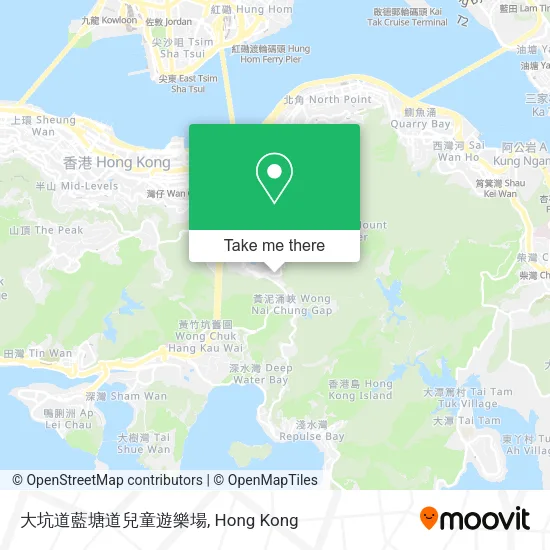 大坑道藍塘道兒童遊樂場地圖