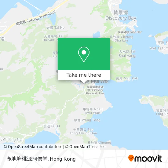 鹿地塘桃源洞佛堂地圖