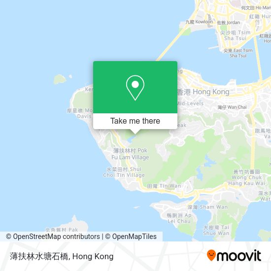薄扶林水塘石橋 map