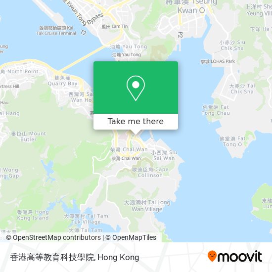 香港高等教育科技學院 map