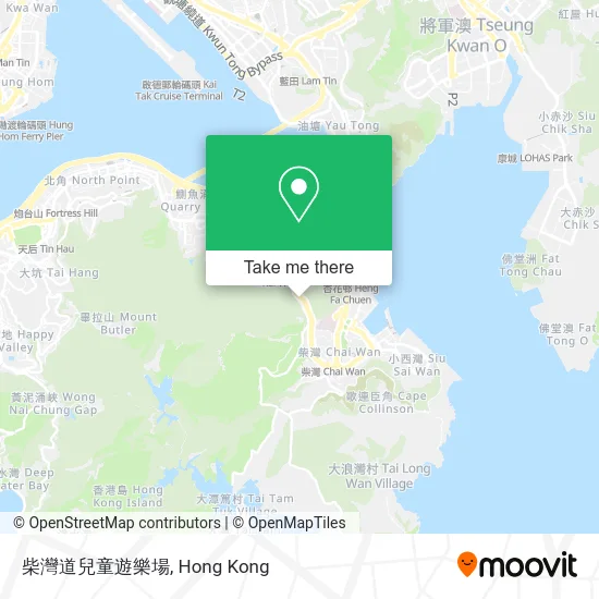 柴灣道兒童遊樂場 map