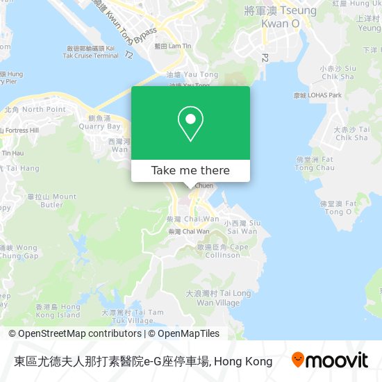 東區尤德夫人那打素醫院e-G座停車場 map
