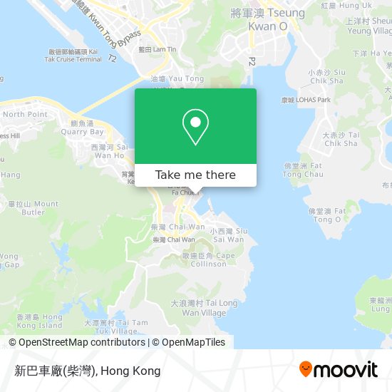 新巴車廠(柴灣) map