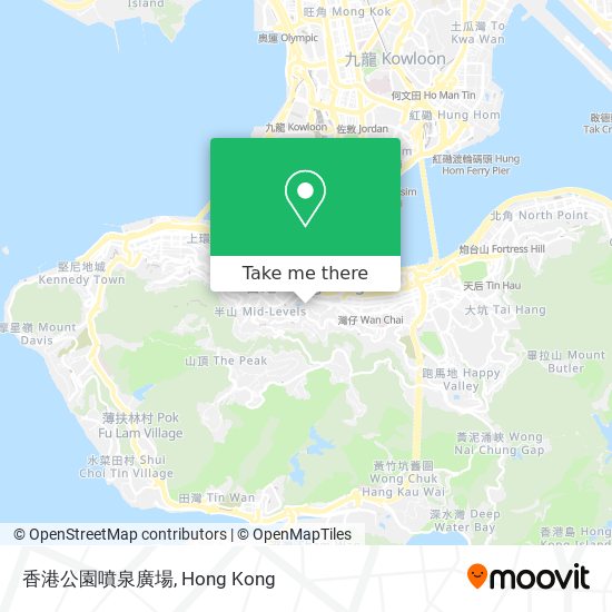 香港公園噴泉廣場地圖