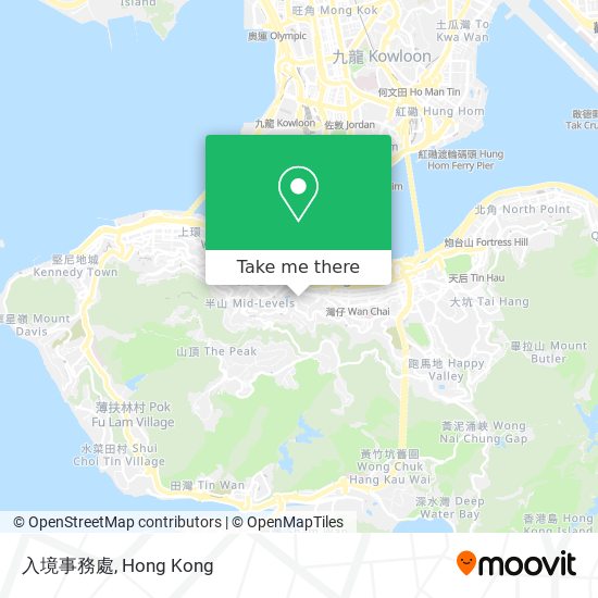入境事務處 map