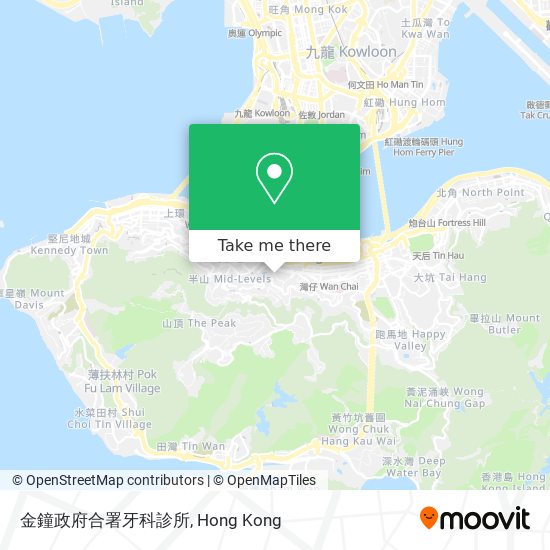 金鐘政府合署牙科診所地圖