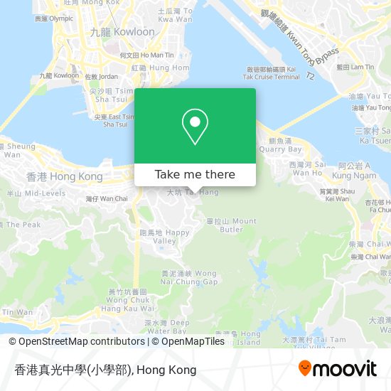 香港真光中學(小學部)地圖