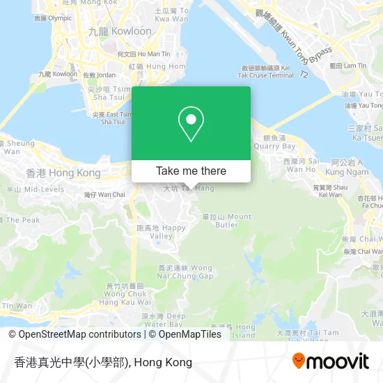 香港真光中學(小學部)地圖