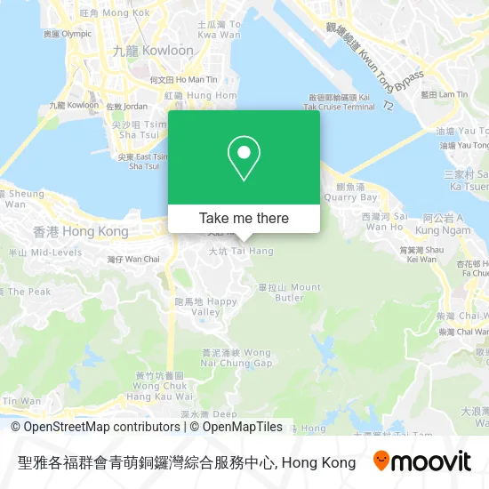聖雅各福群會青萌銅鑼灣綜合服務中心地圖