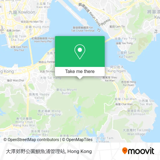 大潭郊野公園鰂魚涌管理站地圖