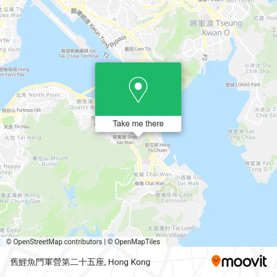 舊鯉魚門軍營第二十五座地圖