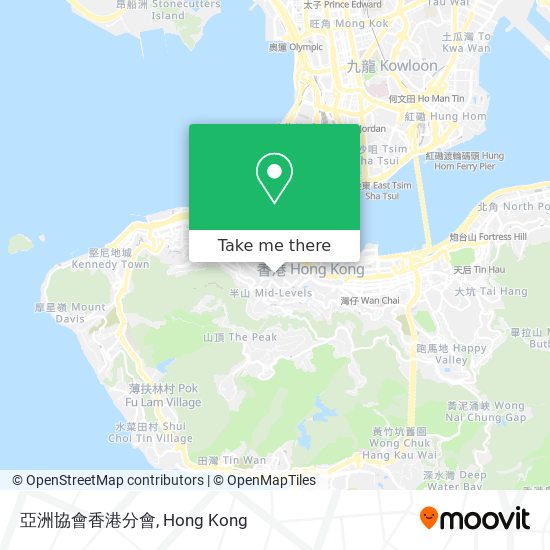 亞洲協會香港分會地圖