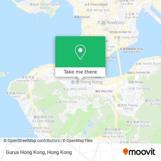 Gurus Hong Kong map