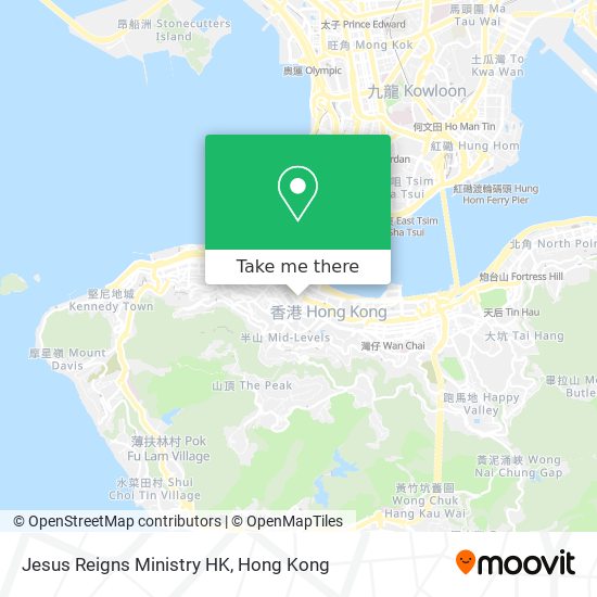 Jesus Reigns Ministry HK map