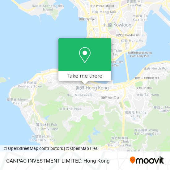 CANPAC INVESTMENT LIMITED map