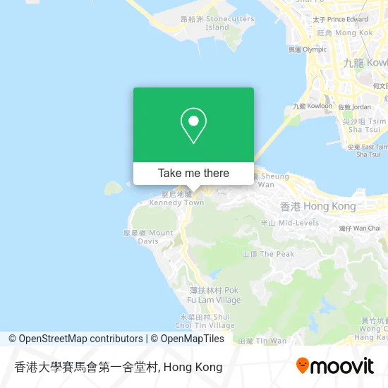 香港大學賽馬會第一舍堂村地圖